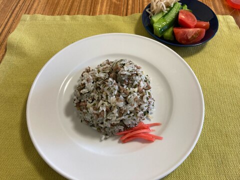 うちのごはん　餃子風ガーリックライス